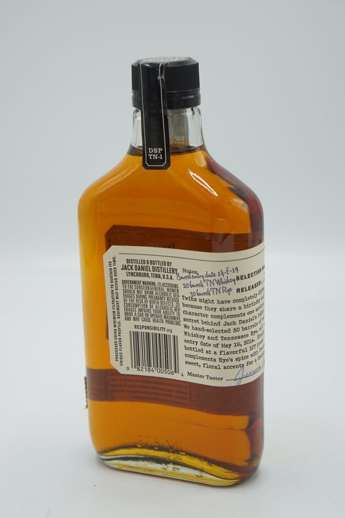 Jack Daniel's Tennessee Tasters' Selection - 14E19 "Twin" Blend Whiskey - Selection No: 007  - b. 2020  - 37.5cl #1.0