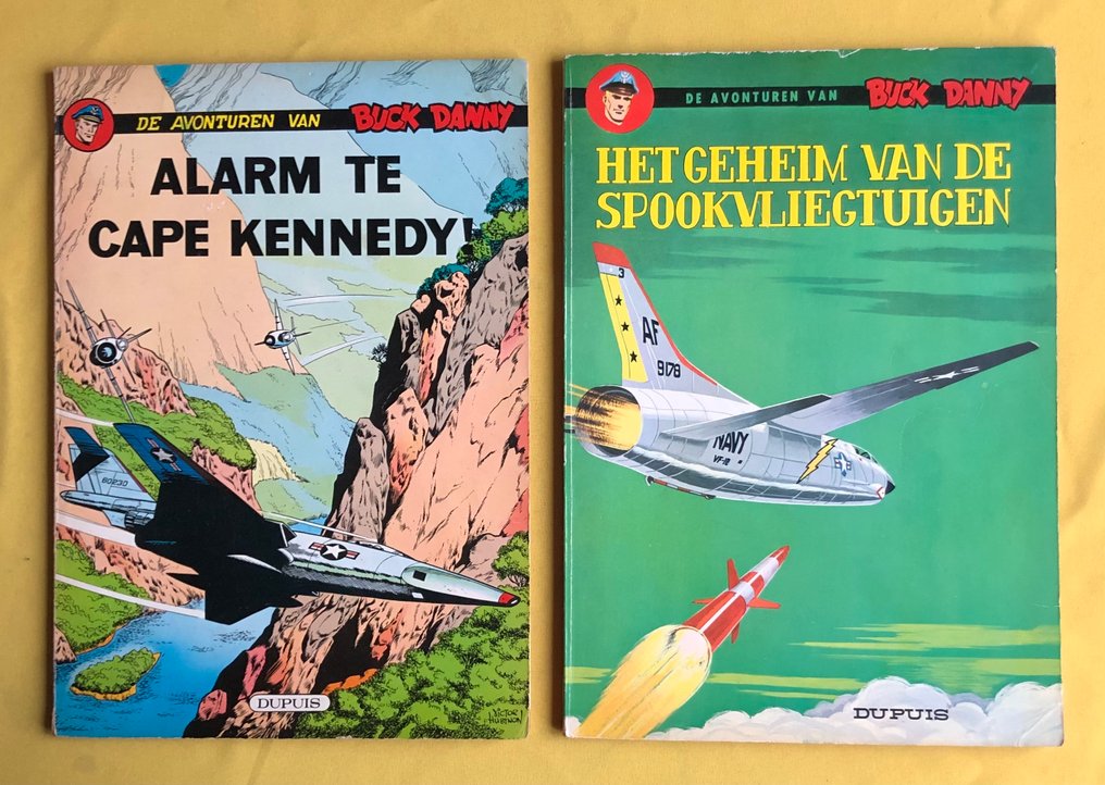 Buck Danny - 32 Alarm te cape Kennedy / 33 Het geheim van de spookvliegtuigen. - 2 Album - Prima edizione - 1965/1966 #1.0