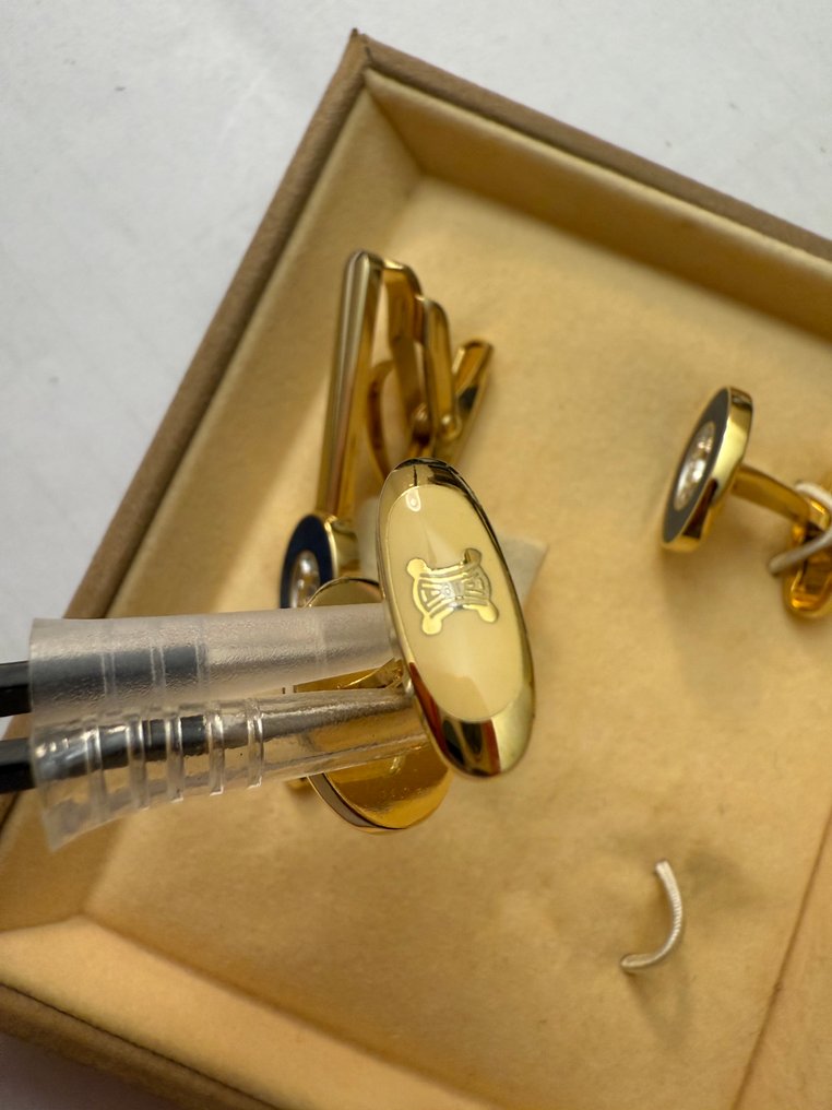 Céline - Metall, Gullplattert - Mansjettknapper #3.2