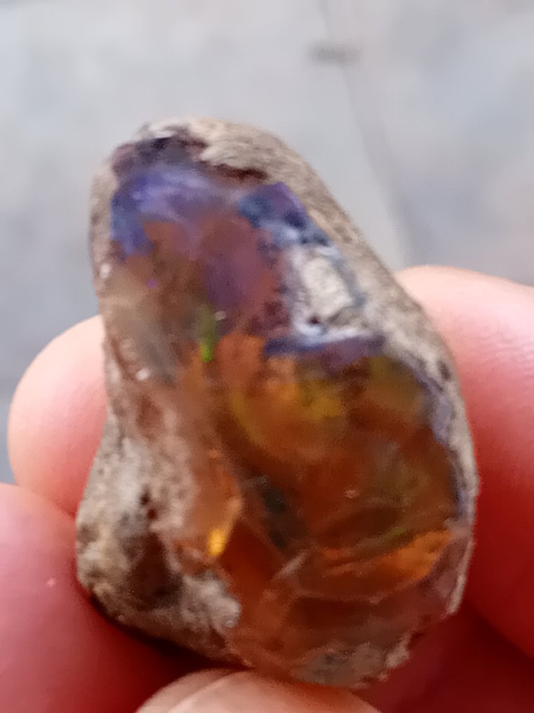 Οπάλιο Συλλογή ορυκτών - Ύψος: 2.4 cm - Πλάτος: 3.4 cm- 9.76 g - (1) #3.2