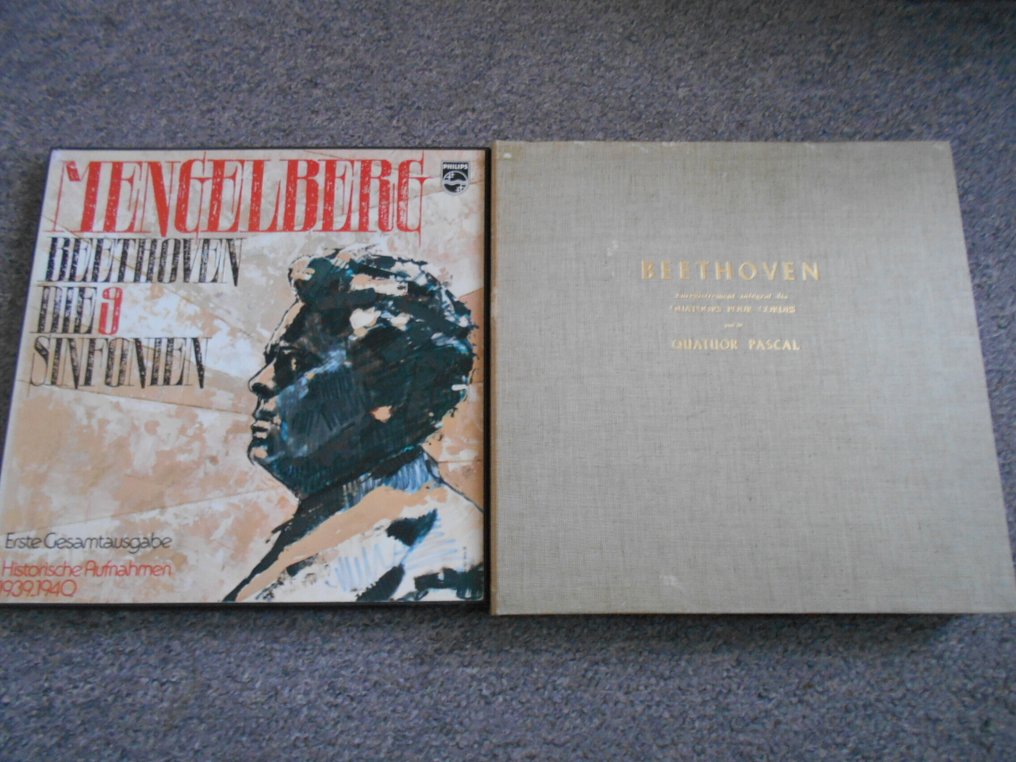 Beethoven - 2 Boxsets: Beethoven String Quartets complete, Quatuor Pascal, Mengelberg ,19 lps - LP-Box-Set - 1960 #1.0