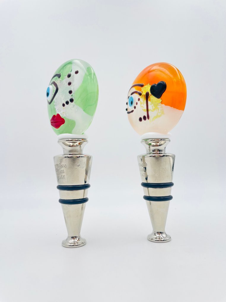 Guidotti - Veistos, Picasso Tappi Bottiglia con foglia d’argento e argento - 11 cm - vetro di Murano - 2025 #4.3