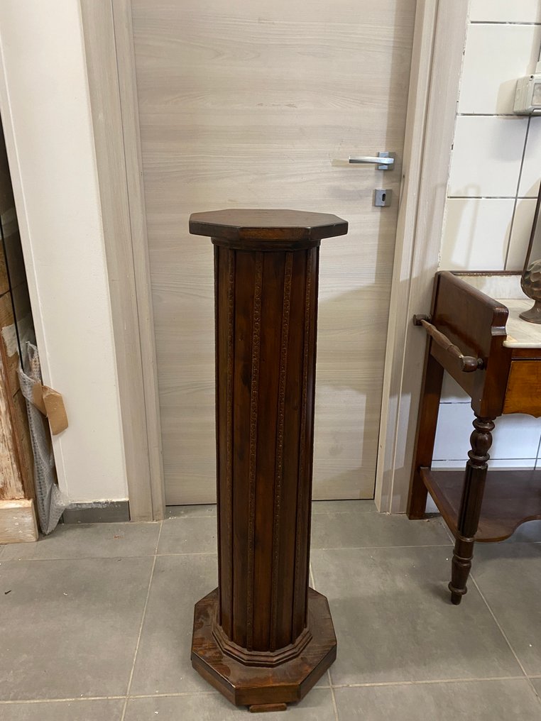 Sculptură aspect columnar, Colonna - 101 cm - Lemn #3.2