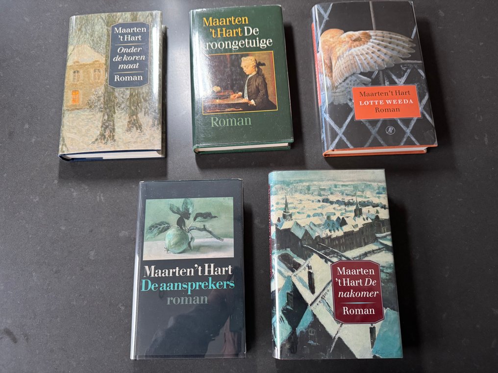 Maarten 't Hart - Lot met vijf gebonden eerste drukken - 1979-2004 #1.0