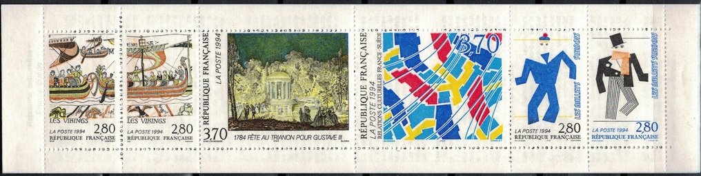 Ranska  - 36 postimerkkipakkausta postfris, nimellisarvolla #4.3