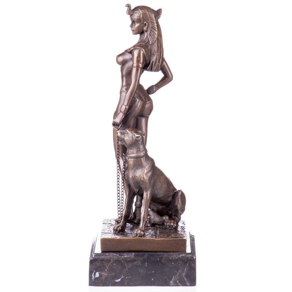 玩具人偶 - Bronze Cleopatra 27 CM - 黄铜色, 大理石 #2.1