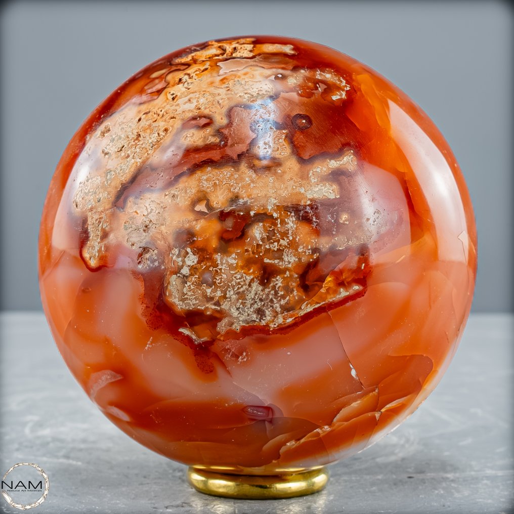 令人惊叹的珊瑚玉球 一场能量与色彩的烟火- 733.95 g #3.2