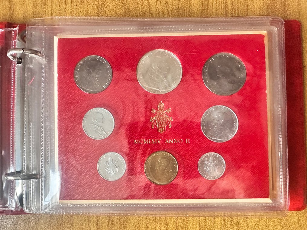 教廷. 保罗六世 (1963-1978). Set Serie completa 17 set anni dal 1963 al 1978 #1.0