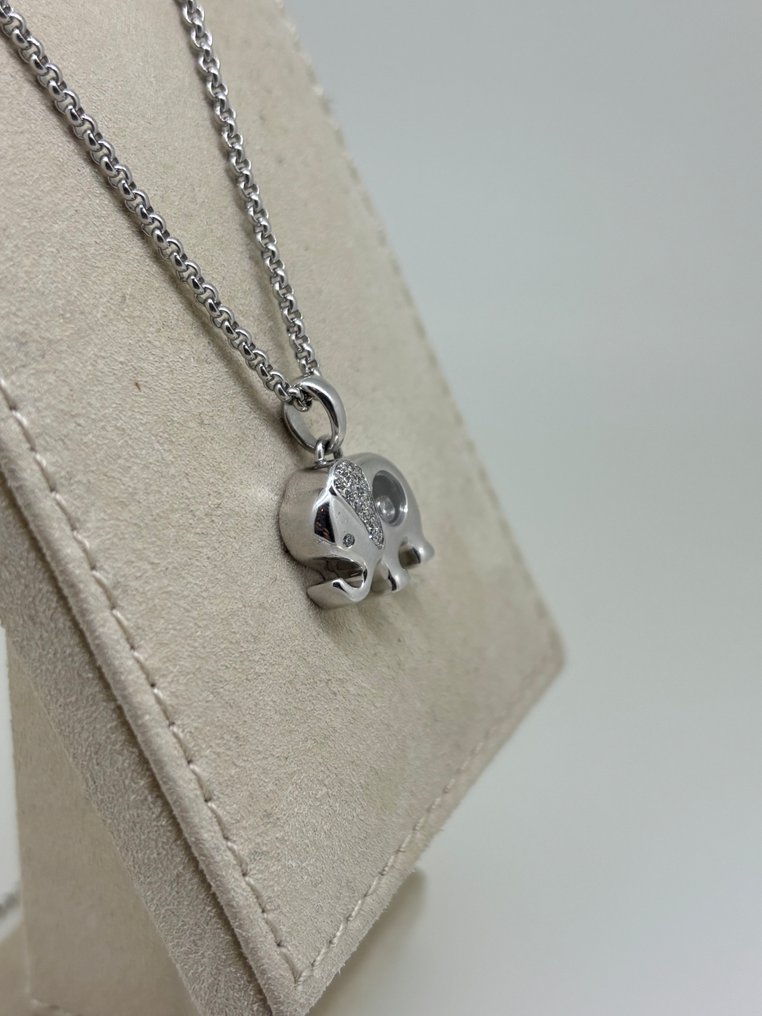 Chopard - Kaulakoru - Happy Diamonds - 18 kt. Valkokulta -  0.15ct. tw. Timantti (Luonnollinen)  - Timantti #2.1