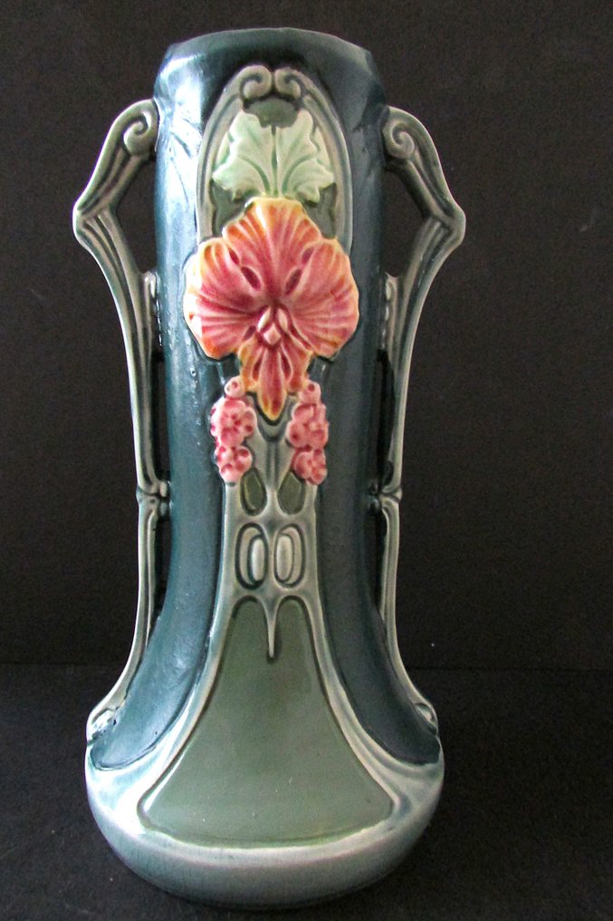 Vase -  101GS  - Earthenware - Barbotine vase Jugendstil #2.1
