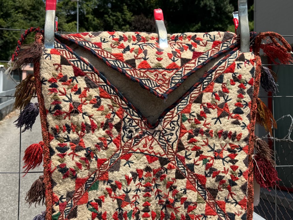 Yomud Felt Bokche τσάντα ψωμιού - Χαλί - 58 cm - 58 cm #1.0