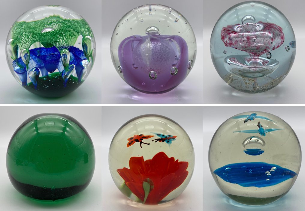 Papirvekt  (6) - Massiv sufflé, Krystall #1.0