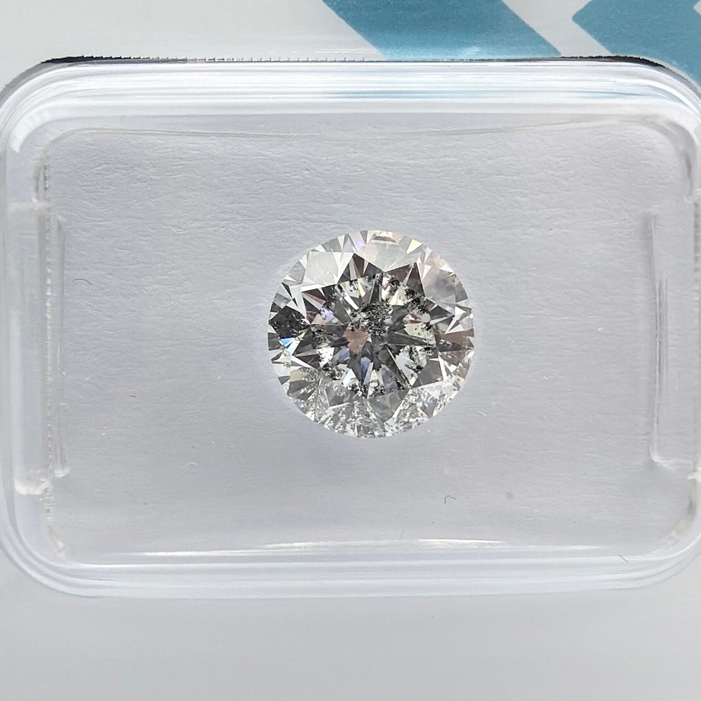 没有保留价 - 1 pcs 钻石  (天然)  - 1.77 ct - 圆形 - E - I1 内含一级 - 国际宝石研究院（IGI） #1.0
