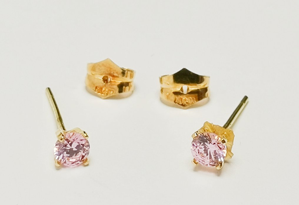 Sans prix de réserve - Boucles d'oreilles - 18 carats Or jaune - Nacar - Deux joyaux en un #3.2