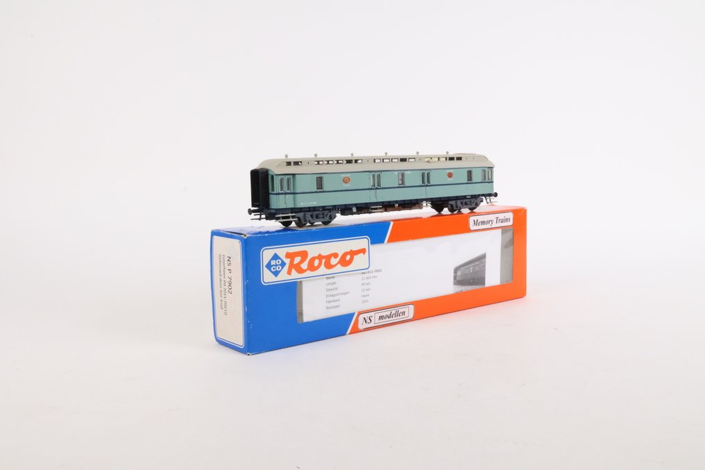 Memory Trains/Roco H0 - Επιβατικό τρένο μοντελισμού (1) - Turquoise postrijtuig P7902 - NS #1.0