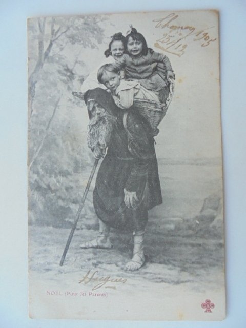 Szent Miklós, Noel és a Mikulás - Képeslap (80) - 1900-1960 #4.3