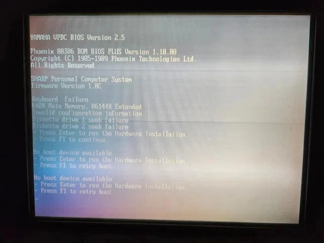 Sharp Multi-Color 386 PC-8081 Yamaha Phoenix Bios Plus - 电脑 #1.0