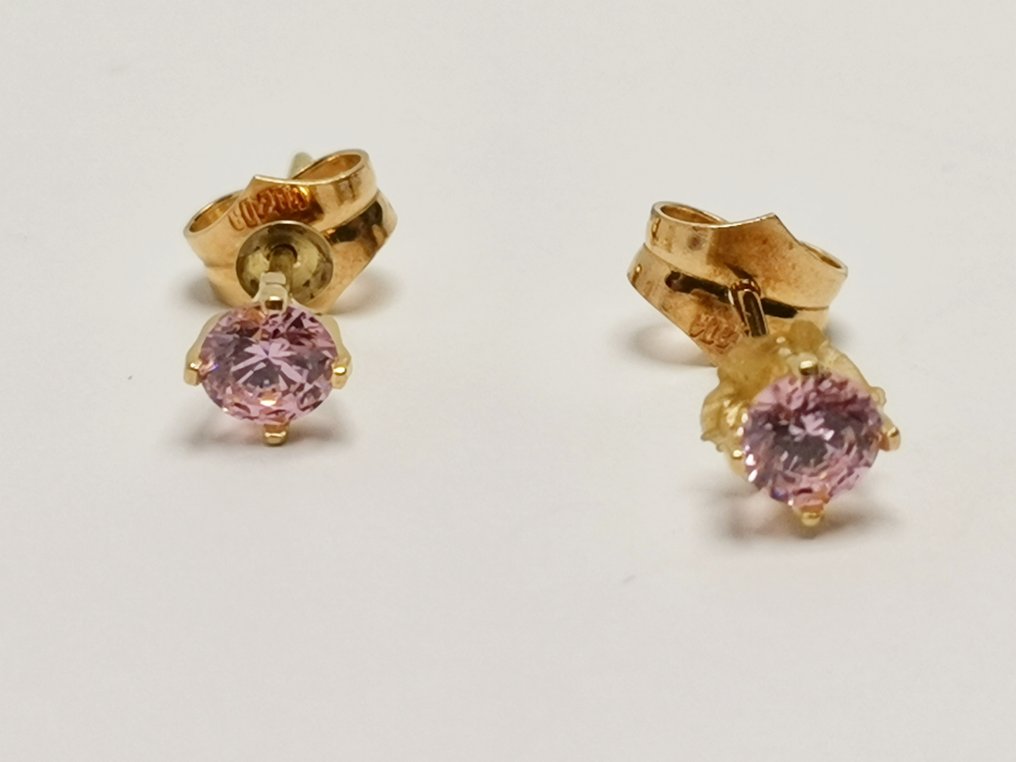 Sans prix de réserve - Boucles d'oreilles - 18 carats Or jaune - Nacar - Deux joyaux en un #1.0