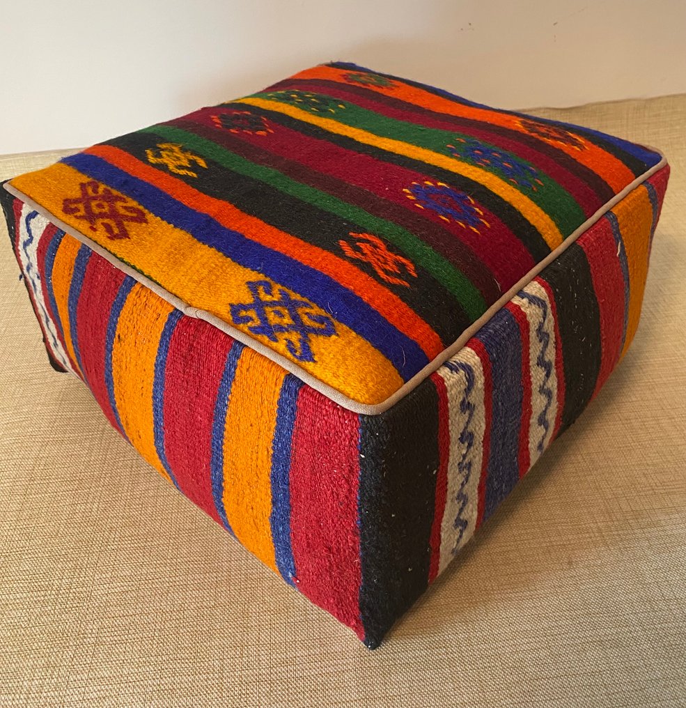 Kelim Poef - Kelim - 48 cm - 48 cm #4.3