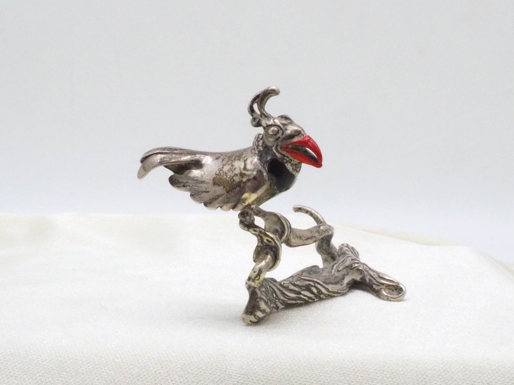 Miniatyrfigur - Uccello tropicale - .800 silver #4.3