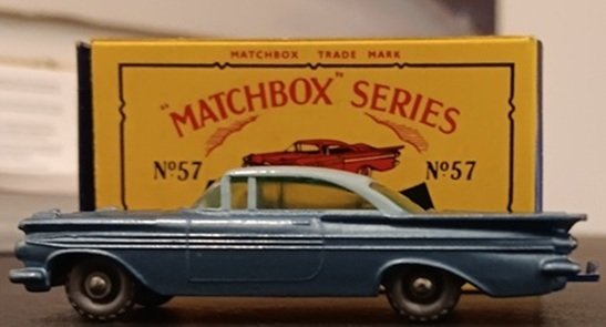 Matchbox - Model car - Matchbox Series Lesney 57 Chevrolet Impala, Boxed #1.0