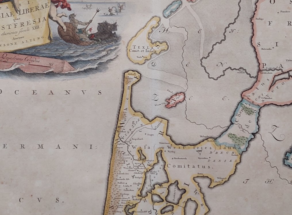 荷蘭 - Noord-Holland，Texel，Friesland; De Broen / Alting / Halma - Pars I Frisiae Liberae quae West Fresia (...) - 1725 #1.0