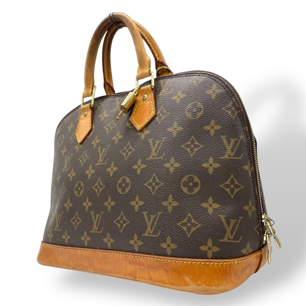 Louis Vuitton - Monogram Alma PM Handbag Classic Structured Top Handle Bag Gold Hardware - 手提包 #1.0