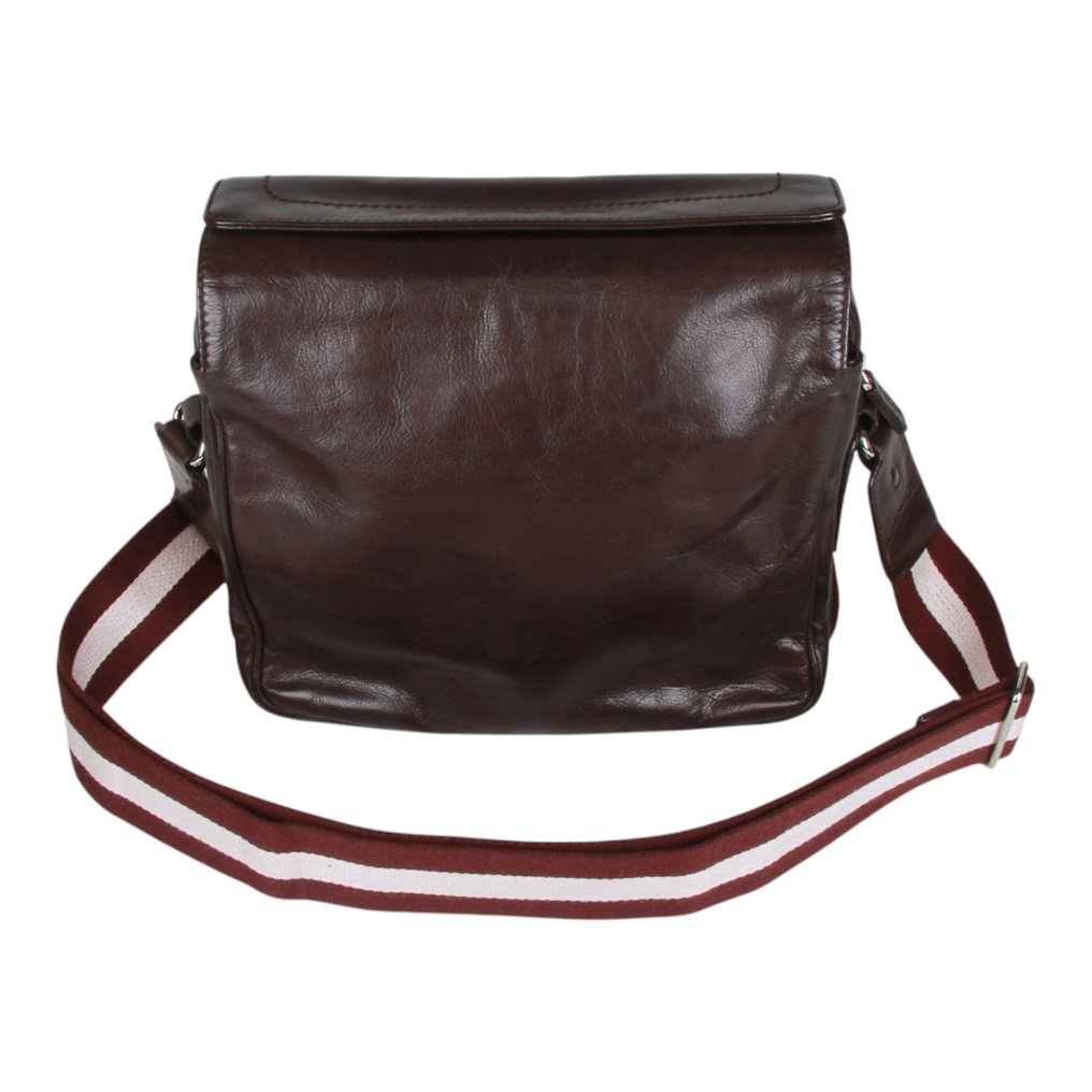 Bally - Trainspotting Chocolate Brown Leather - Olkahihnallinen laukku #1.0