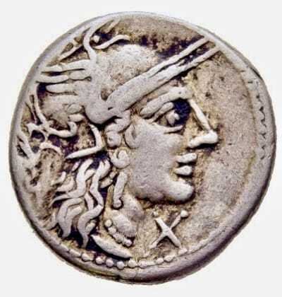 羅馬共和國. M.Papirius Carbo, 122 BC. Denarius  (沒有保留價) #1.0