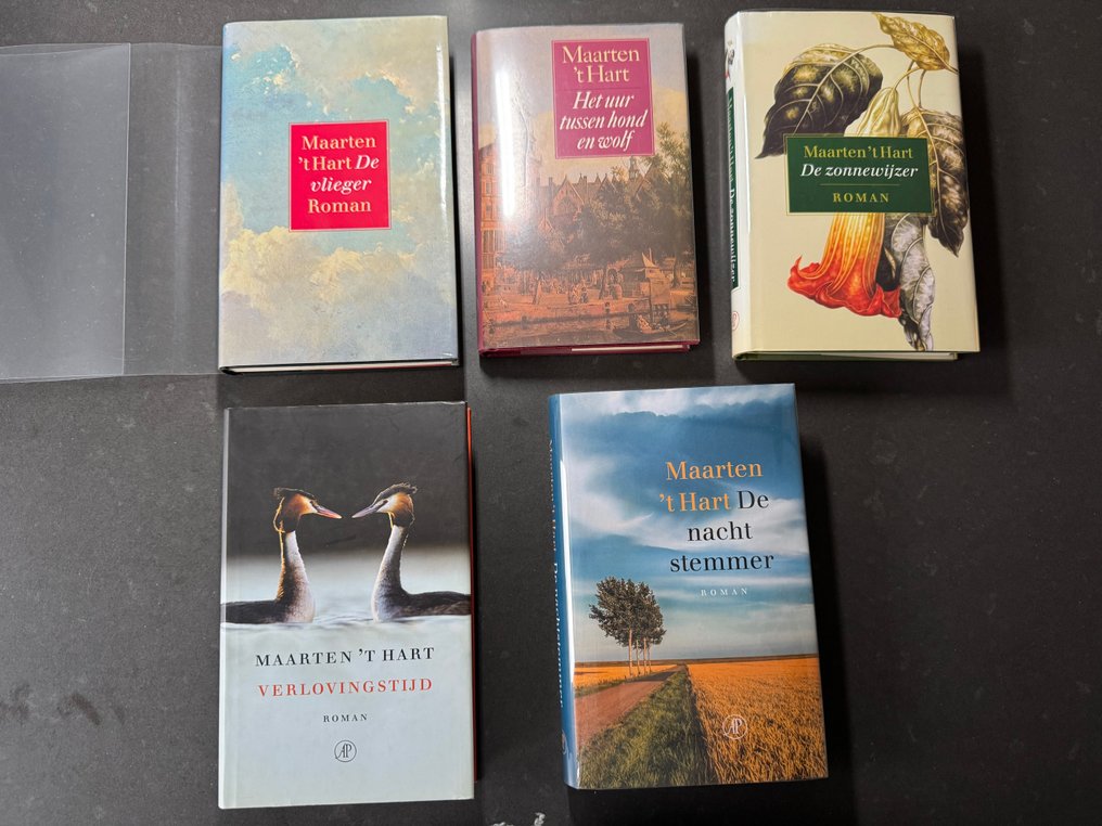 Maarten 't Hart - Lot met vijf gebonden eerste drukken - 1987-2019 #1.0