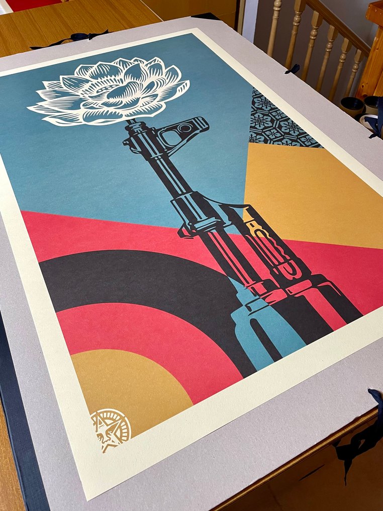 Shepard Fairey (OBEY) - "AK-47 Lotus" (2004) #4.3