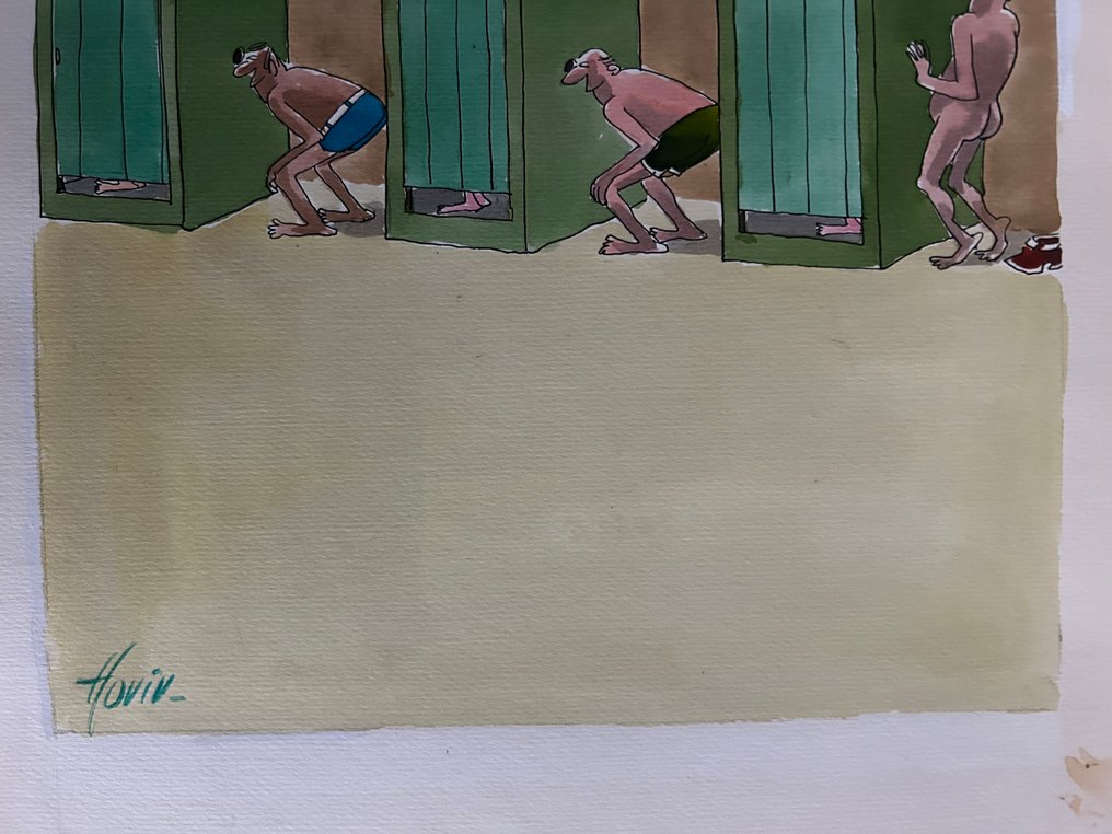 Hoviv - 1 Original colour drawing - Tout feu tout femme - 1973 #2.1