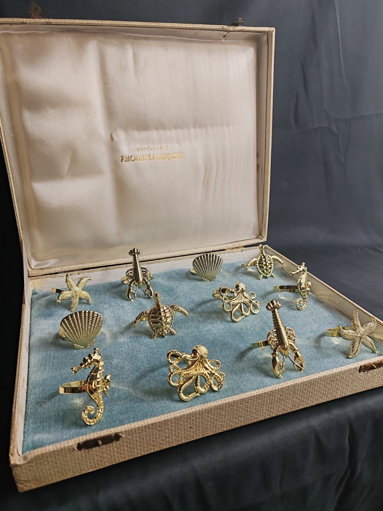 Δαχτυλίδι πετσέτας (12)  - Μπρούντζος #2.1