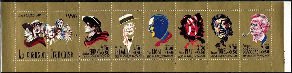 Ranska  - 36 postimerkkipakkausta postfris, nimellisarvolla #3.2