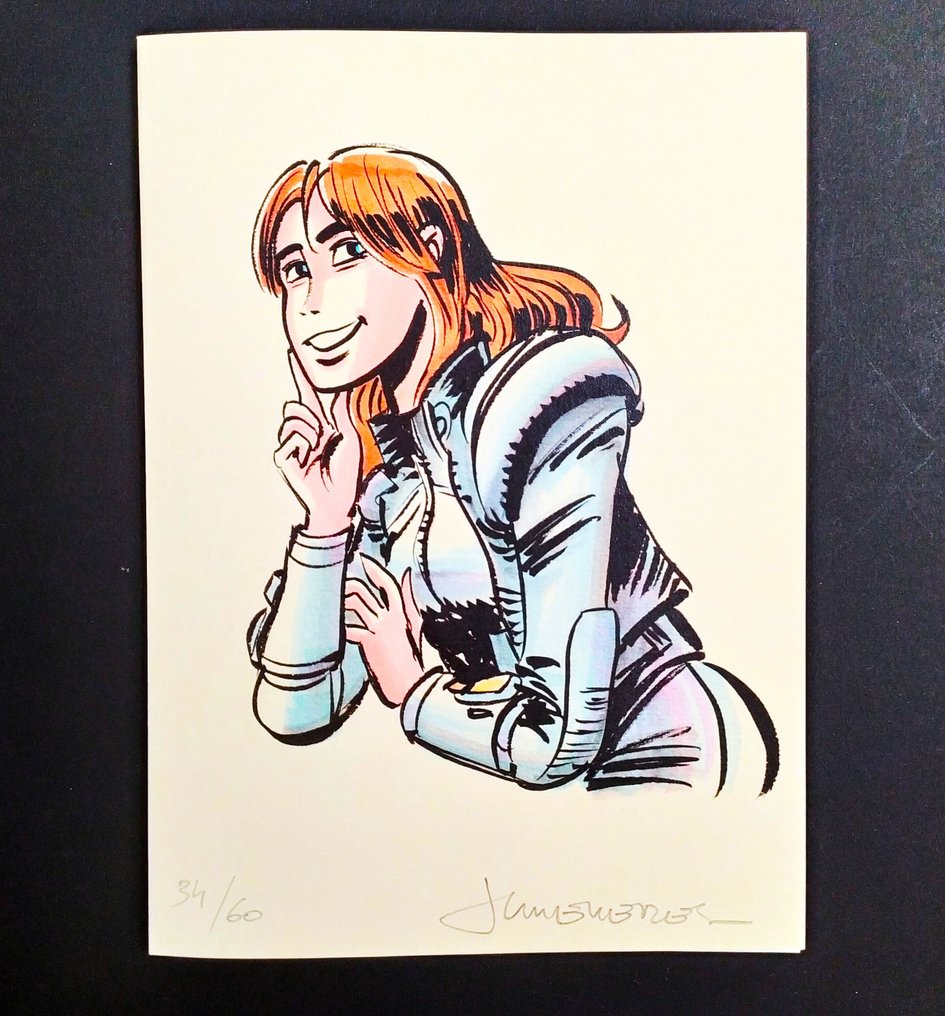 Mézières, Jean-Claude - 2 Greeting card - Valerian et Laureline - Signées par Mézières et Christin #1.0