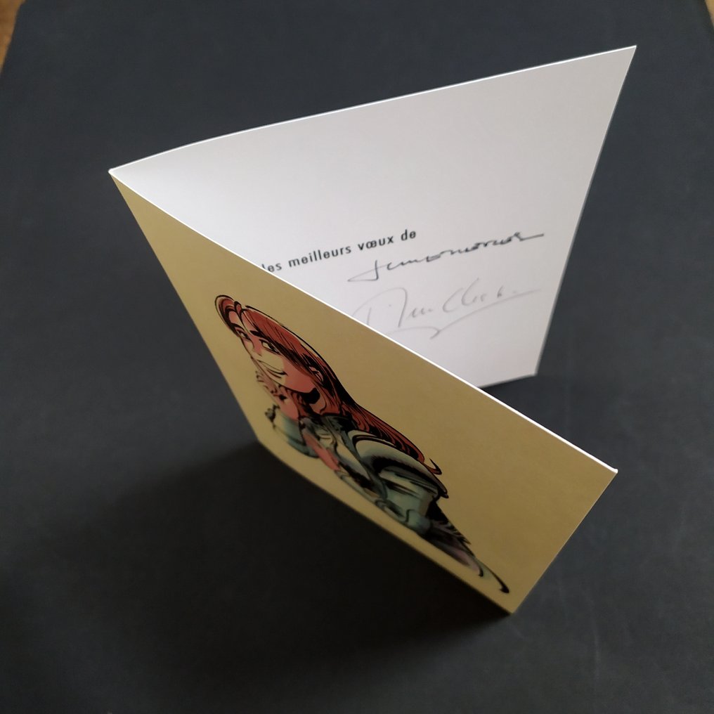 Mézières, Jean-Claude - 2 Greeting card - Valerian et Laureline - Signées par Mézières et Christin #4.3