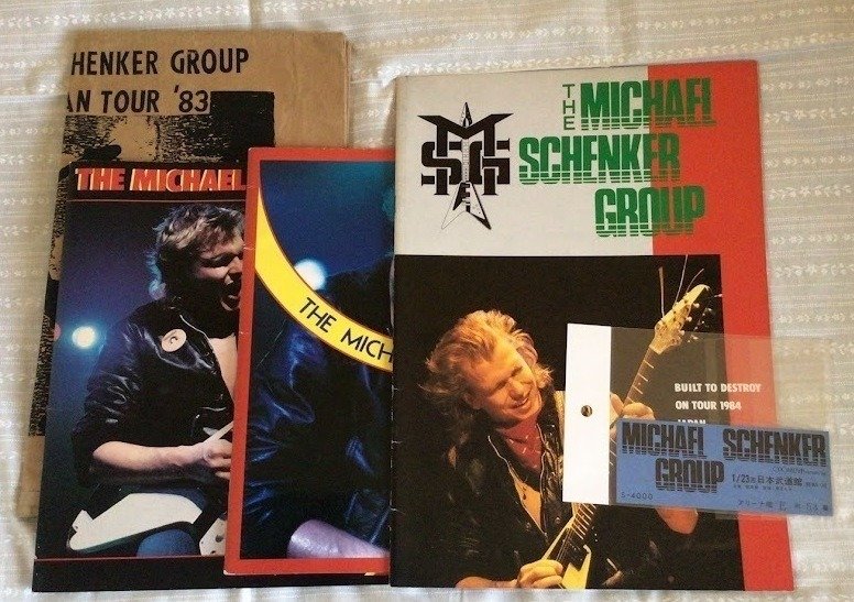 Scorpions, Michael Schenker Group - Japan Tour Memorabilia Set 1981–1984 incl. Tour Books, Paper Bag & Ticket - 1981 #1.0