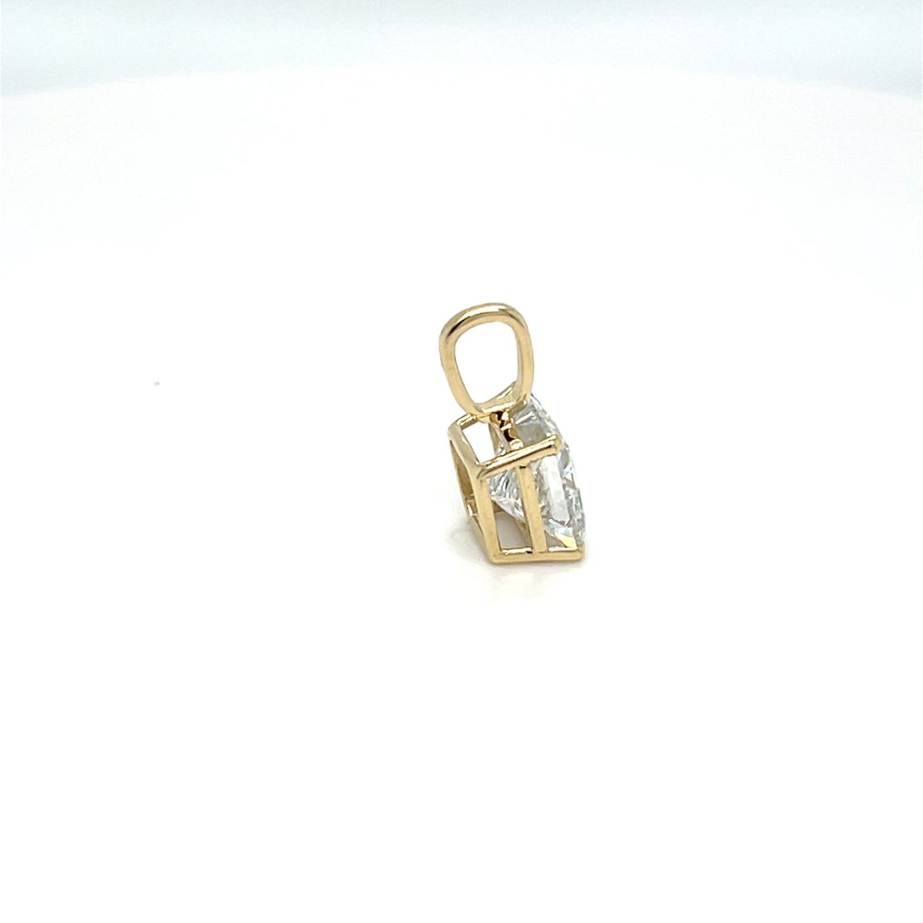 Zonder minimumprijs - Hanger - 14 karaat Geel goud - 1.33ct. tw. Diamant (Lab-grown) #3.2
