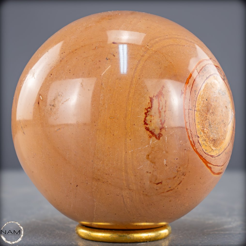 Egyedülálló polikrom jaspis gömb – A természet színpompája tökéletes formában.- 1114.48 g #3.2