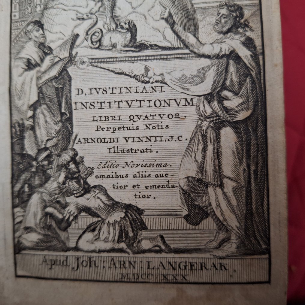 A. Vinnius - D. Justiniani sacratissimi principis Institutionum - 1730 #2.1