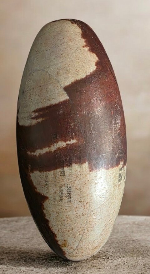 Shiva Lingam Ovoid - Height: 148 mm - Width: 70 mm- 1013 g #2.1