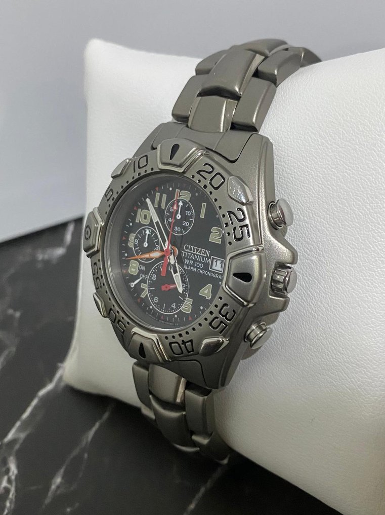 Citizen - Titanium Alarm Chronograph - No reserve price - Men - 2000-2010  #1.0