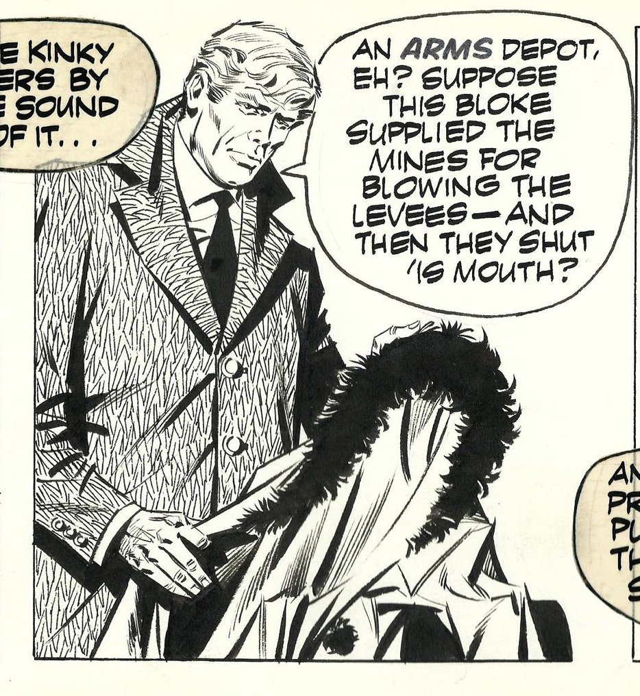 Romero, Enric Badia - 1 Original page - Modesty Blaise - strip #3025 - The Gallows Bird - 1973 #1.0