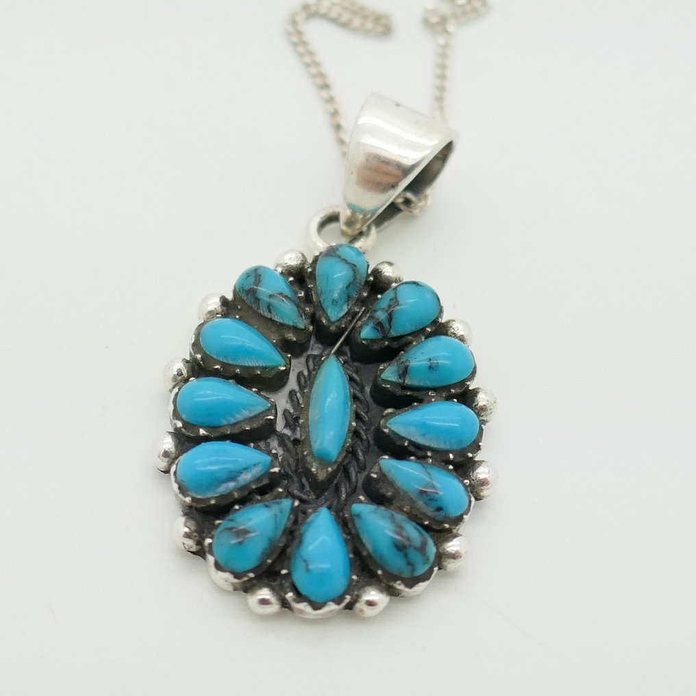 土耳其蓝色吊架 - Navajo  (沒有保留價) #1.0