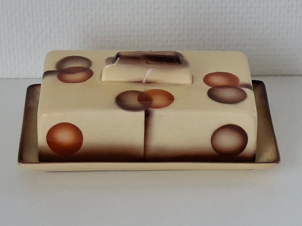 Musterschutz - Smørfat - Steingods - Art Deco botervloot #1.0