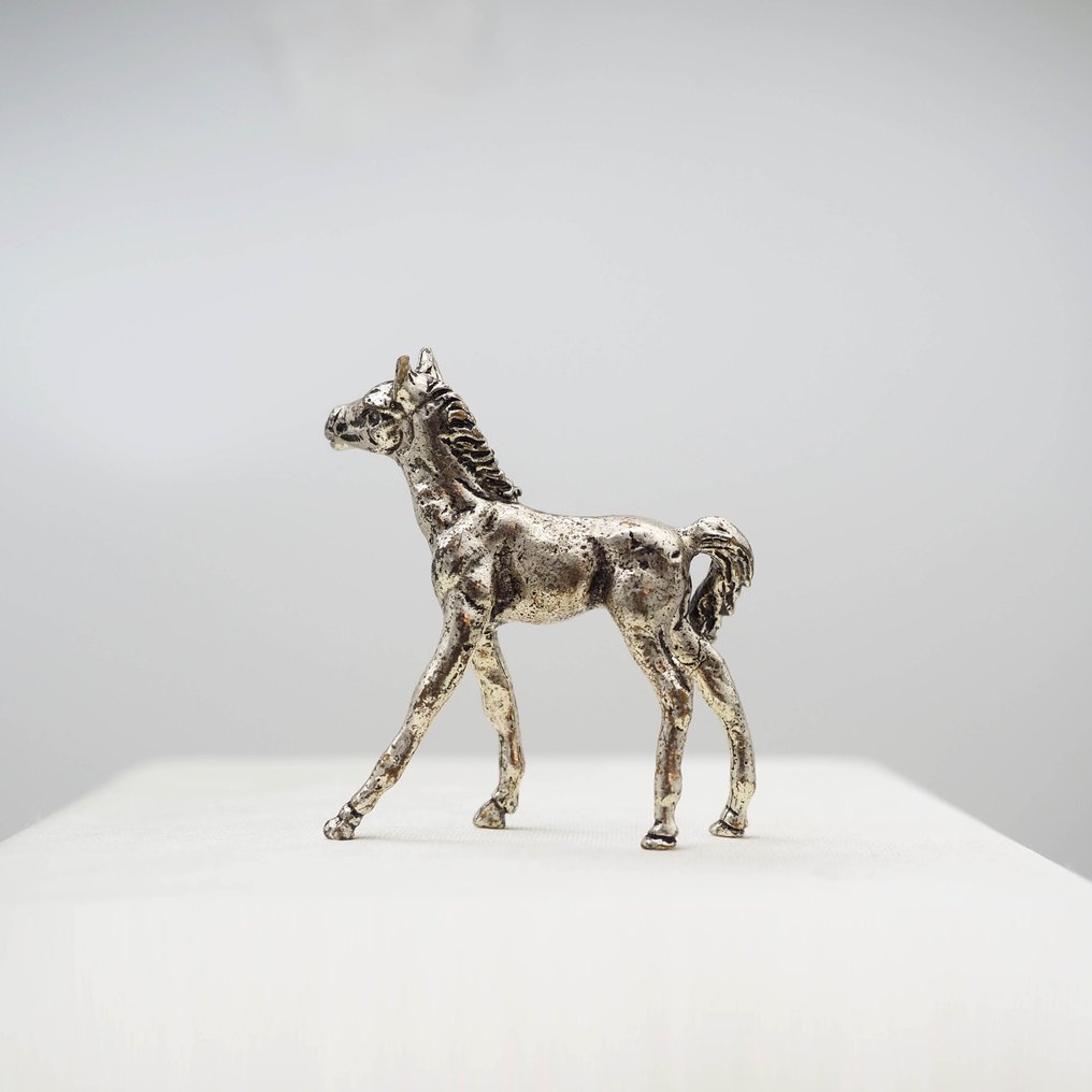 Miniature figur - Cavallo Puledro - .800 sølv #1.0