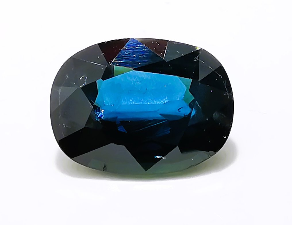 χωρίς τιμή ασφαλείας - 1 pcs  Μπλε Ζαφείρι  - 3.47 ct - Instituto Gemólogico Español (IGE) - Ταϊλάνδη / ζέστη #2.1