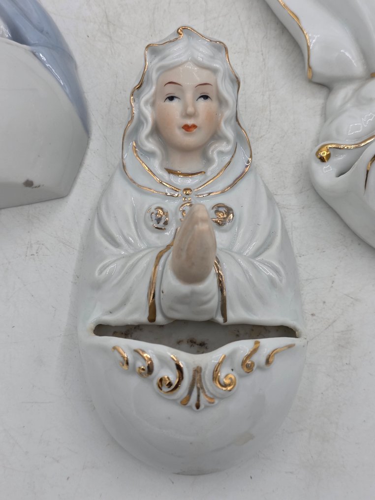  Holy water font (3) - 1970-1980 - Set of 3 bénitiers - Virgin Mary  #3.2
