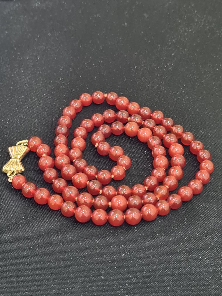 carneool ketting met sluiting - Ketting - carneool ketting #3.2