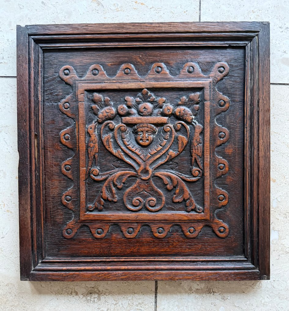 Utskjæring, Renaissancestijl - 38 cm - Eik #2.1